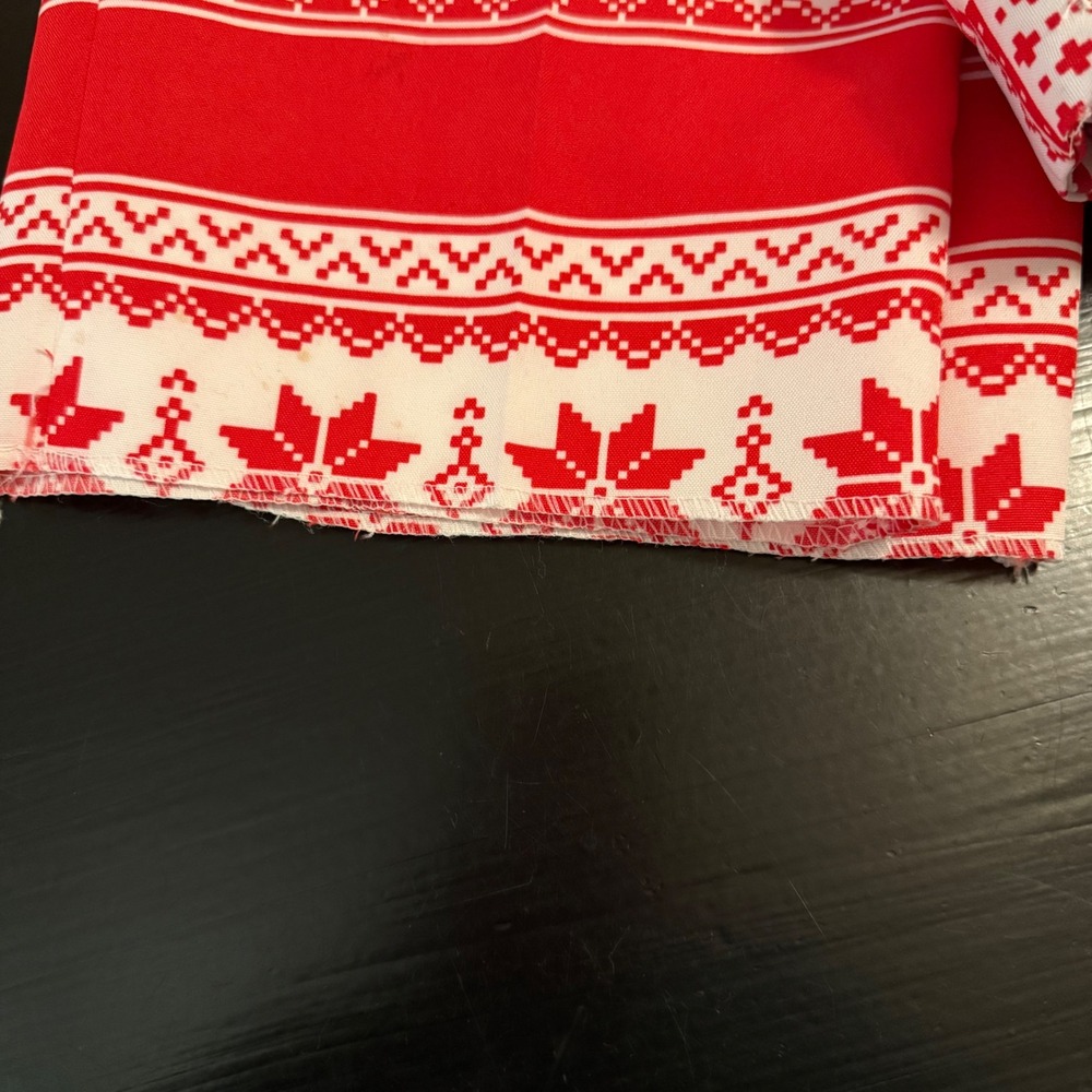 Braveman Mens Christmas Suit Fair Isle Reindeer Snowflake Red White‎ 46R 40W - Picture 10 of 12